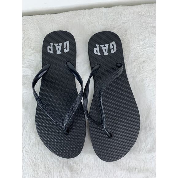 GAP Black Thong Strap Flip Flop Sandals Women's Size 8 NEW - Picture 4 of 5